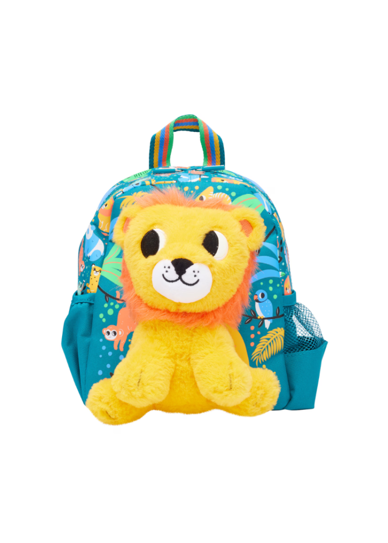 Lion Big Dreams Teeny Tiny Backpack with Detachable Plush Toy, 26cm