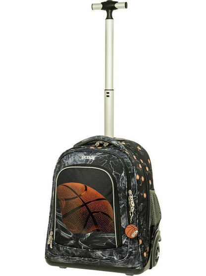 Trolley School Backpack Rolling Mover Basketball