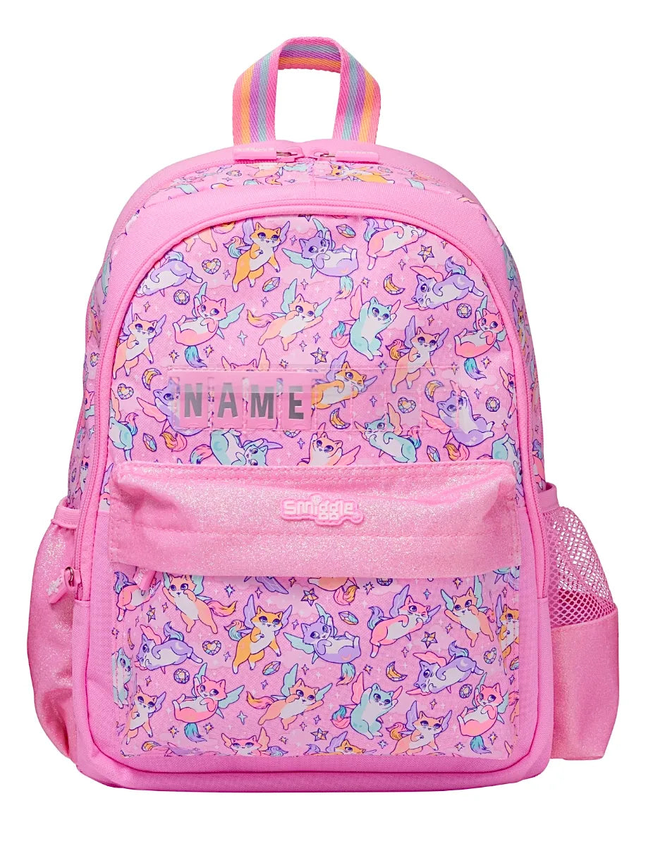 Smiggle Junior Pink Happy Tales Backpack, 36cm