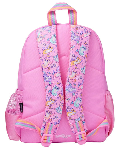 Smiggle Junior Pink Happy Tales Backpack, 36cm