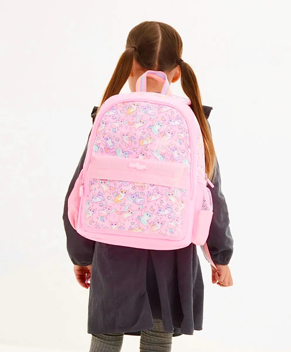 Smiggle Junior Pink Happy Tales Backpack, 36cm