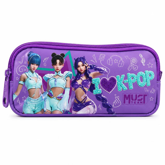Must K-POP pencil case 2 zippers