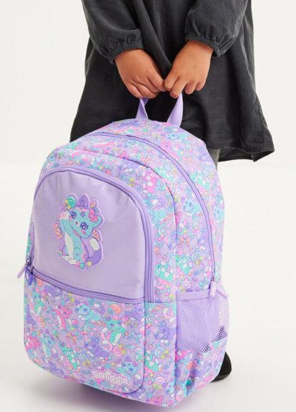 Purple Adventurous Cat Classic Backpack, 42cm