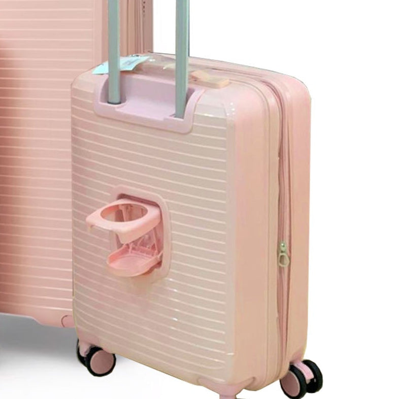PP Luggage + Cup Holder - 24" - Pink