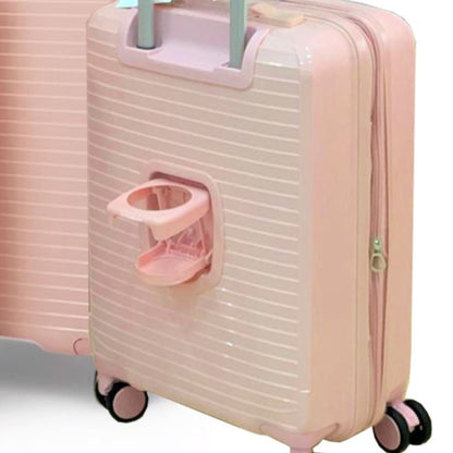 PP Luggage + Cup Holder - 28" - Pink