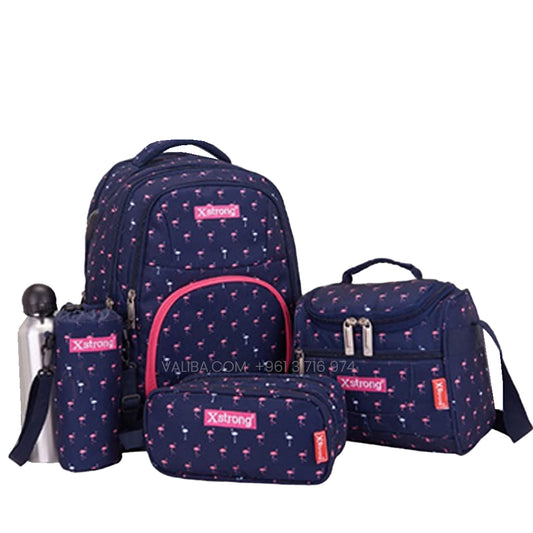 Teens School Backpack 4pcs Set