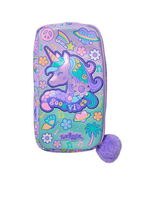Unicorn Lilac Print Pencil Case