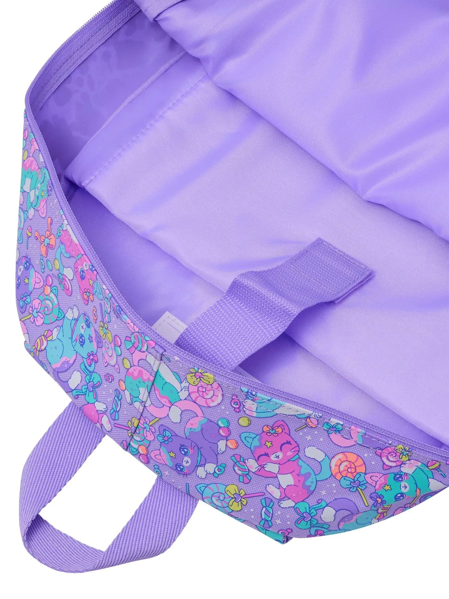 Purple Adventurous Cat Classic Backpack, 42cm