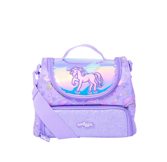 Unicorn Fun Fair Double Compartment Lunchbox With Strap