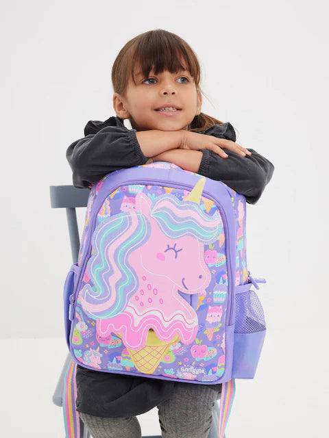 Smiggle Happy Tales Unicorn Junior Character Backpack, 38cm