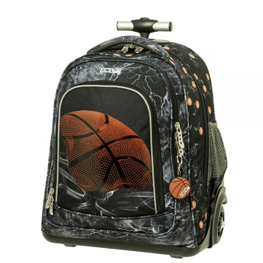 Trolley School Backpack Rolling Mover Basketball