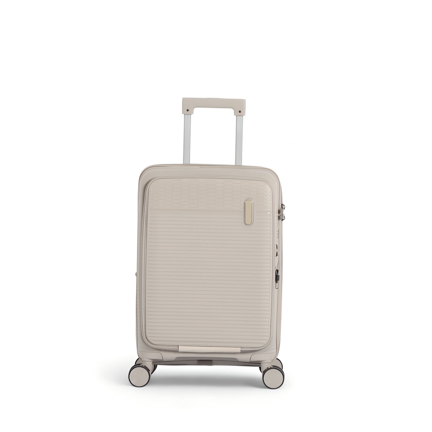 20" Carry On Suitcase with Laptop Pocket - Beige