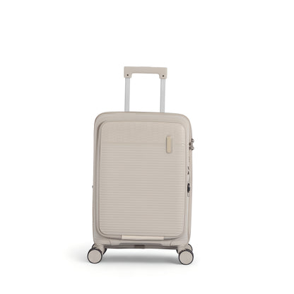 20" Carry On Suitcase with Laptop Pocket - Beige