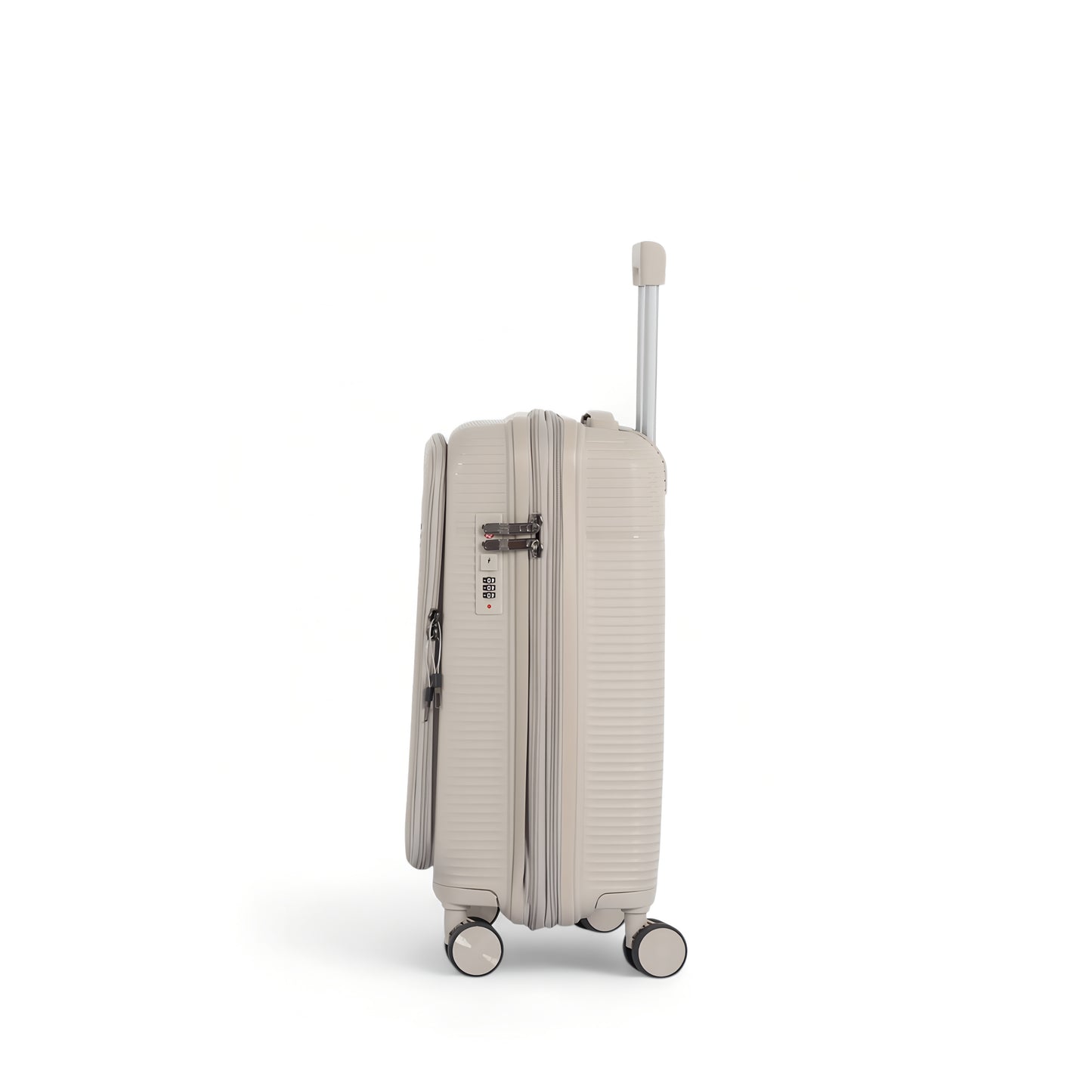 20" Carry On Suitcase with Laptop Pocket - Beige