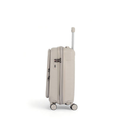 20" Carry On Suitcase with Laptop Pocket - Beige
