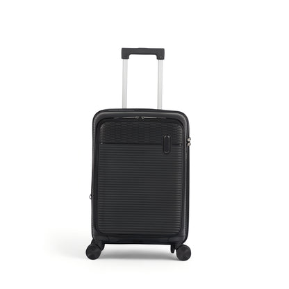 20" Carry On Luggage with Laptop Pocket Black