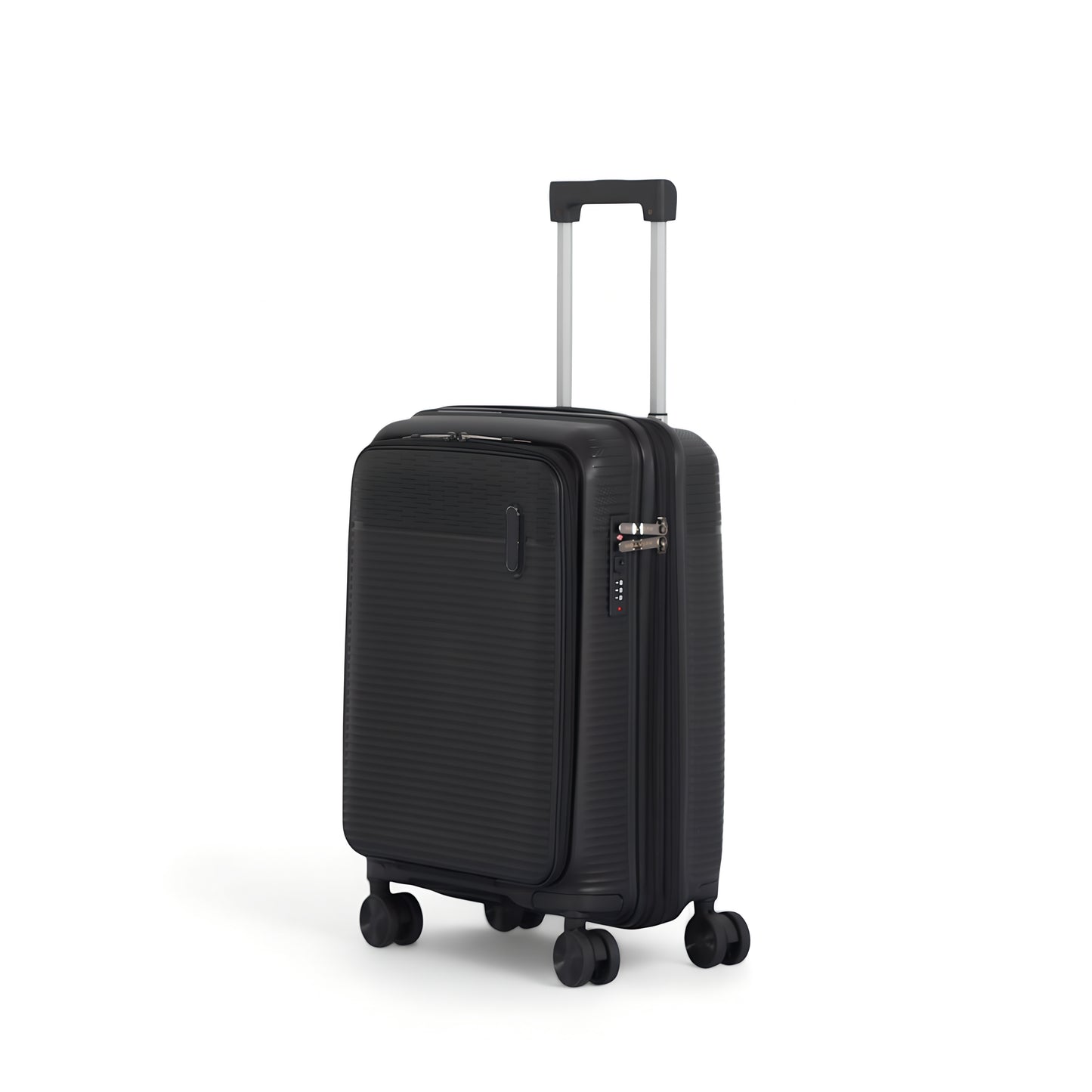 20" Carry On Luggage with Laptop Pocket Black