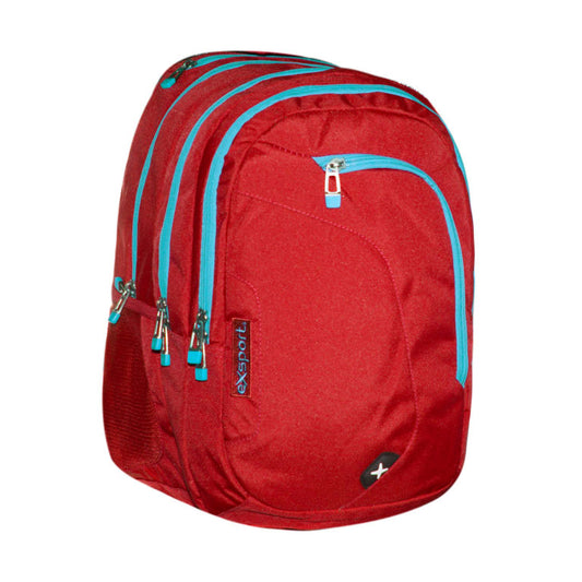 Exsport Plain Three Compartment Backpack