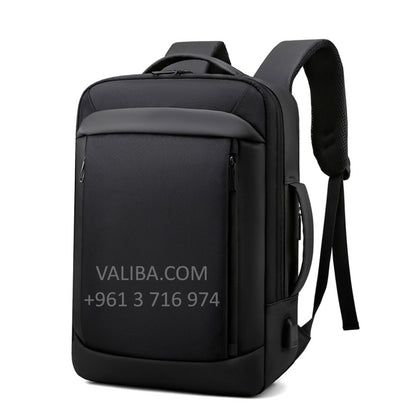 Expandable USB Charging Laptop Backpack - 15.6inch laptop