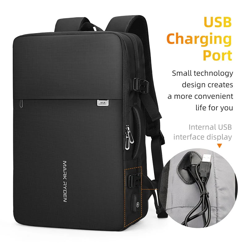 Valiba Expandable Business Travel Laptop Backpack 17.3inch Laptop VALIBA